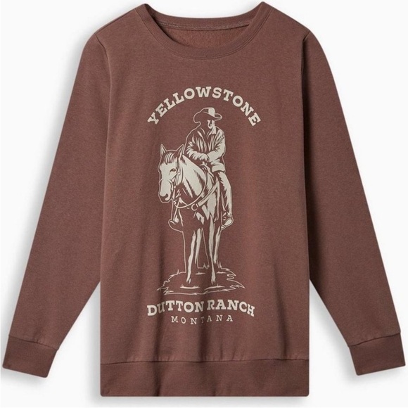 torrid Sweaters - Torrid Sweatshirt Yellowstone Fleece Dutton Ranch Montana Horse Graphic Size 2
